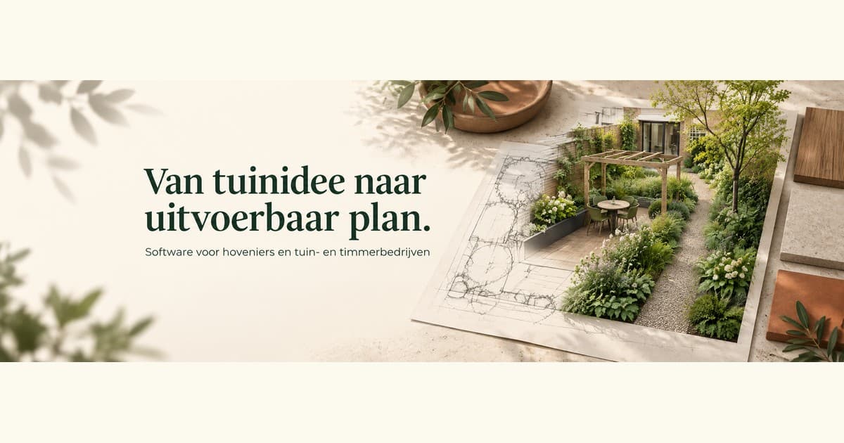Van tuinschets naar materiaalkeuze en offerte